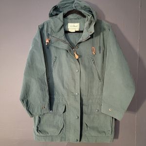 VINTAGE 90S LL BEAN COTTON/NYLON CHORE UTILITY JACKET